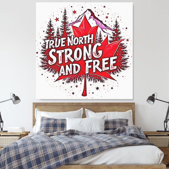 Laminated Placemat Canvas Print (Insitu(Bedroom))