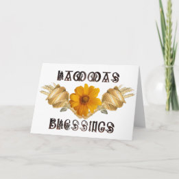 Lammas Blessings Pagan Sabbat Greeting Card