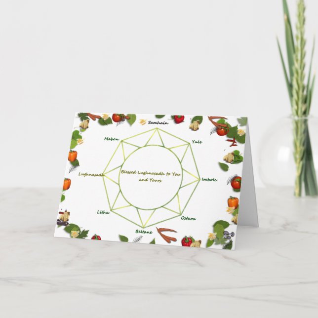 Lammas Greetings Holiday Card (Front)