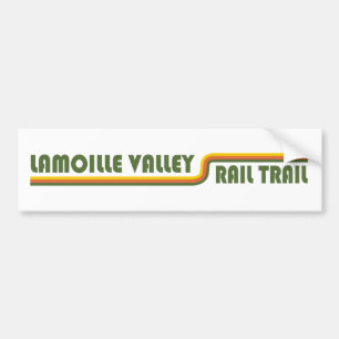 Lamoille Valley Rail Trail Vermont Bumper Sticker