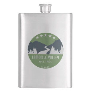 Lamoille Valley Rail Trail Vermont Hip Flask