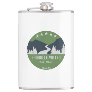 Lamoille Valley Rail Trail Vermont Hip Flask