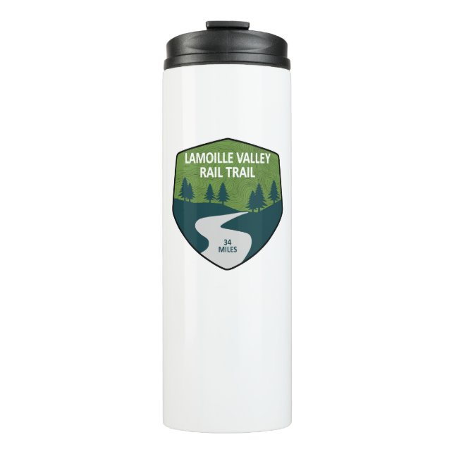 Lamoille Valley Rail Trail Vermont Thermal Tumbler (Front)