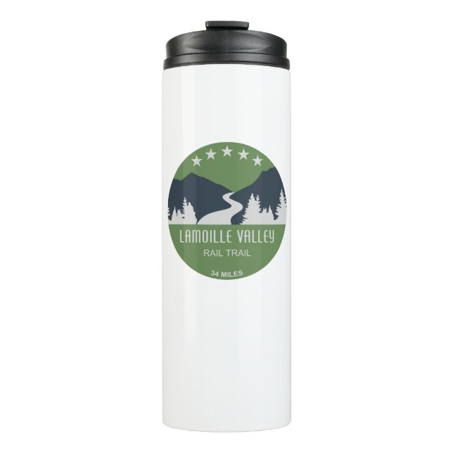 Lamoille Valley Rail Trail Vermont Thermal Tumbler (Front)
