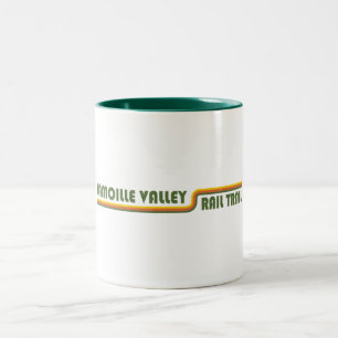 Lamoille Valley Rail Trail Vermont Two-Tone Coffee Mug