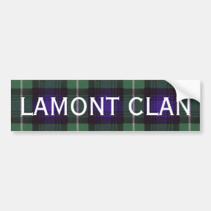 Lamont Scottish Tartan Bumper Sticker