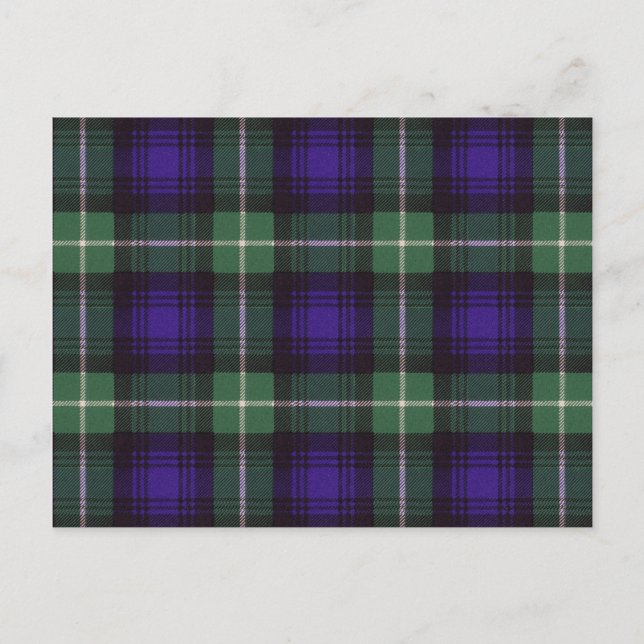Lamont Scottish Tartan Postcard (Front)