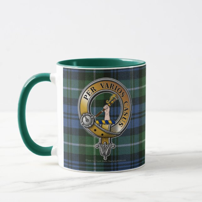 Lamont Tartan & Badge Mug (Left)