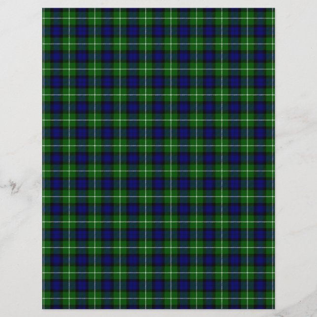 Lamont tartan blue green plaid (Front)