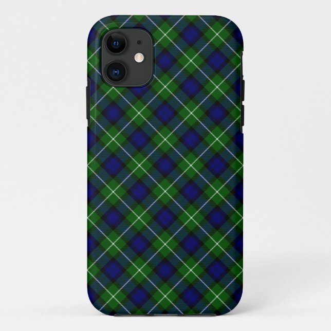 Lamont tartan blue green plaid Case-Mate iPhone case (Back)