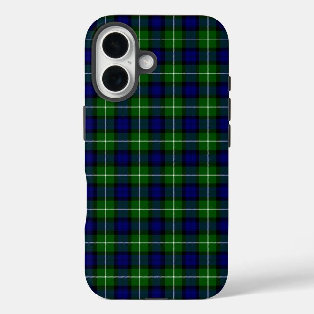 Lamont tartan blue green plaid Case-Mate iPhone case (Back)