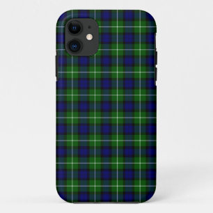 Lamont tartan blue green plaid iPhone 11 case
