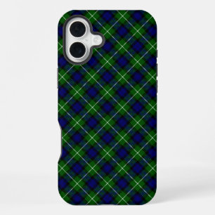 Lamont tartan blue green plaid iPhone 16 plus case