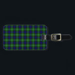 Lamont tartan blue green plaid luggage tag<br><div class="desc">Lamont clan tartan blue green plaid</div>
