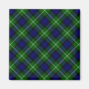 Lamont tartan blue green plaid magnet
