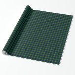Lamont tartan blue green plaid wrapping paper<br><div class="desc">Lamont clan tartan blue green plaid</div>