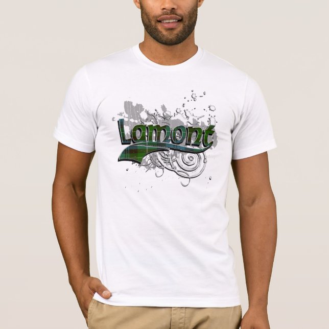 Lamont Tartan Grunge T-Shirt (Front)