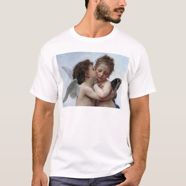 L'Amour et Psyché, Enfants – William Bouguereau T-Shirt (Front)