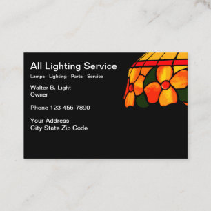 Lamp And Lighting Business Card
