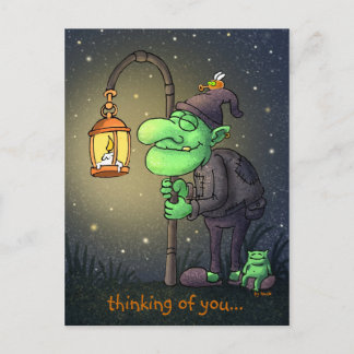 lamp-gnome greeting card
