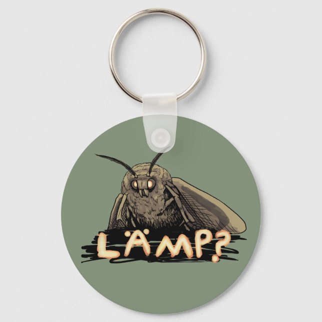 Lamp? Moth Meme Key Ring (Front)