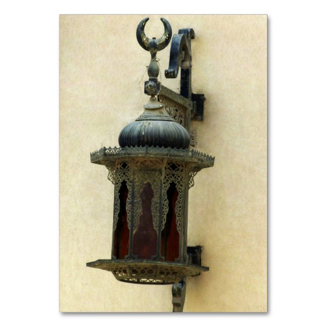 Lamp on the wall of an arabian mosque table number (Front)