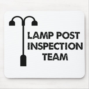 Lamp Post Inspection Team Mouse Mat