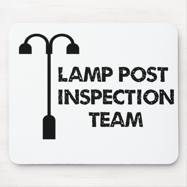 Lamp Post Inspection Team Mouse Mat (Front)