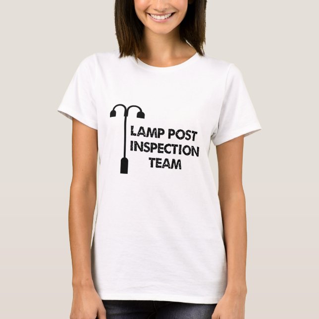 Lamp Post Inspection Team T-Shirt (Front)