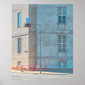 LAMP POST NEAR BUILDING POSTER