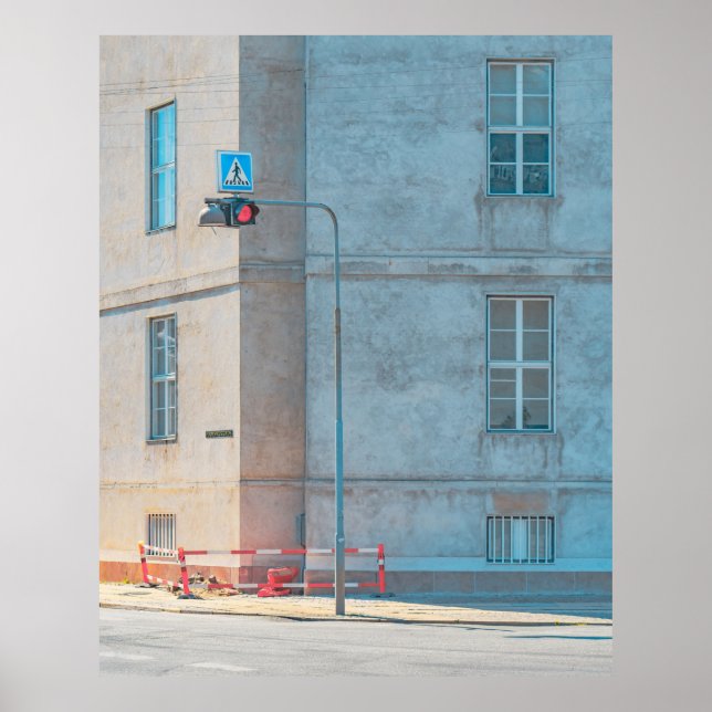 LAMP POST NEAR BUILDING POSTER (Front)