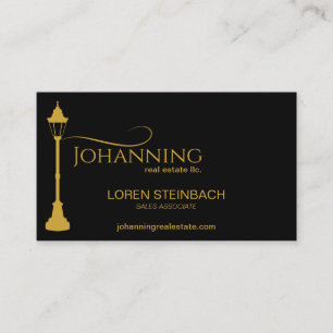Lamp Post Real Estate Photo Business Card