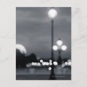 lampost on Pont Alexander in Paris Postcard