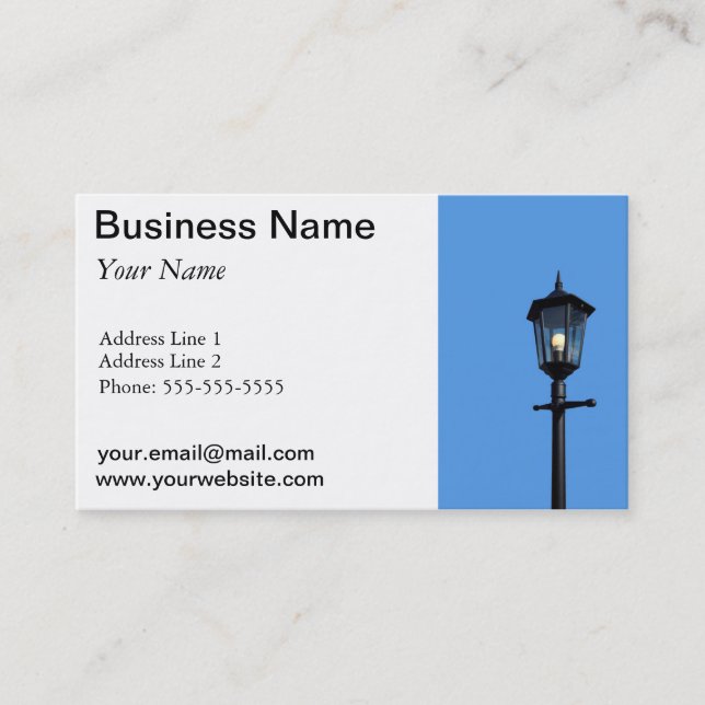 Lamppost Business Card (Front)