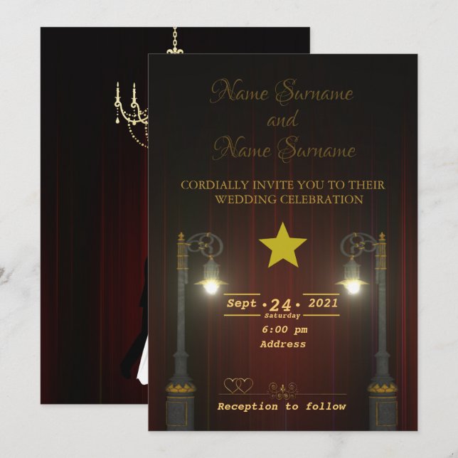 Lamppost Invitation (Front/Back)