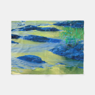 Lamprey River New Hampshire Fleece Blanket