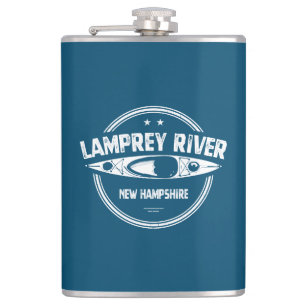 Lamprey River New Hampshire Kayaking Hip Flask