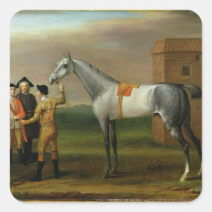 Lamprey, with his owner, Sir William Morgan, at Ne Square Sticker