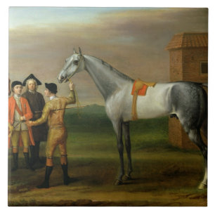 Lamprey, with his owner, Sir William Morgan, at Ne Tile