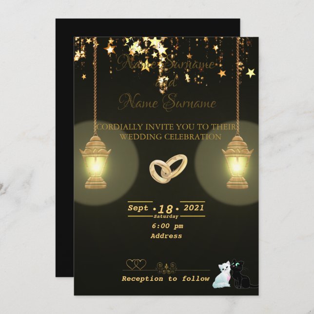 Lamps Invitation (Front/Back)