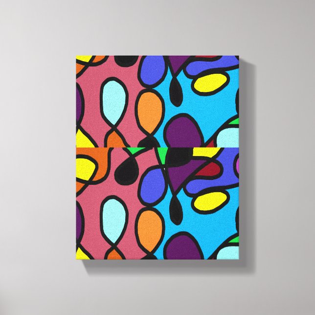 Lamps of xmas land canvas print (Front)