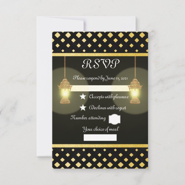 Lamps RSVP Card (Front)