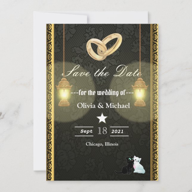 Lamps Save The Date (Front)