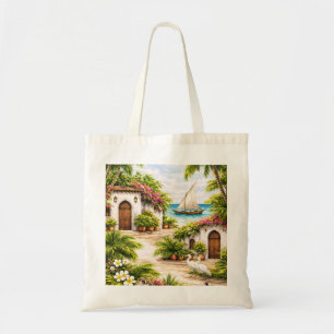 Lamu Island Kenya Tropical Dhow Beach Village Tote Bag