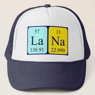 Lana periodic table name hat