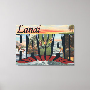 Lanai, HawaiiLarge Letter ScenesLanai, HI Canvas Print
