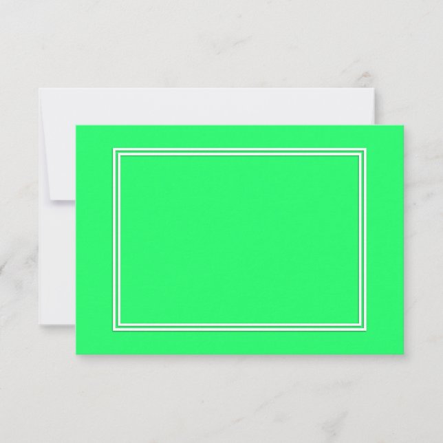 Lanai Lime-Green-Acid Green-Doube White Border (Front)