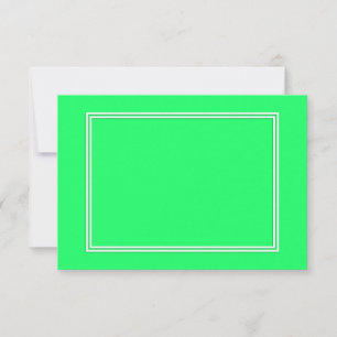 Lanai Lime-Green-Acid Green-Doube White Border