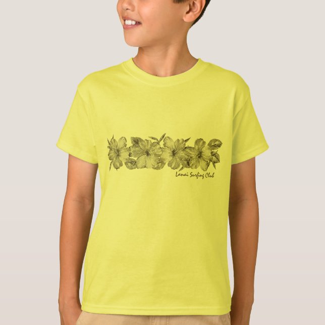 Lanai Surfing Club Hibiscus Tee (Front)