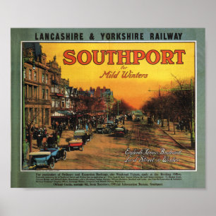 Lancashire and Yorkshire railway Southport Poster